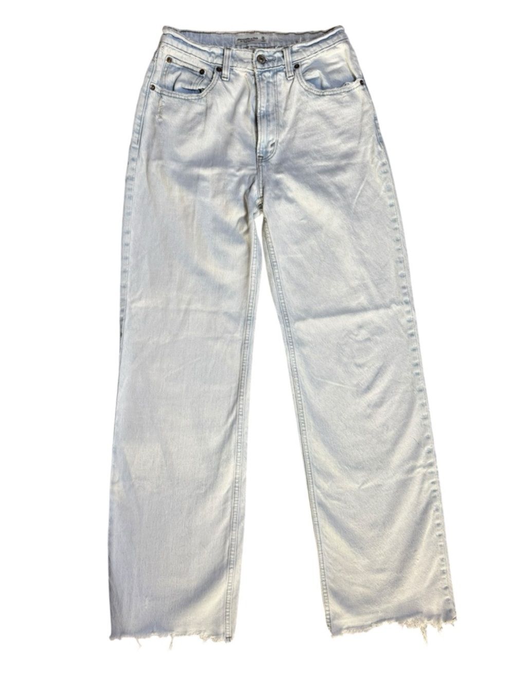 Abercrombie & Fitch The ’90s Relaxed Jean Light Wash Wide Leg Jeans Size 26